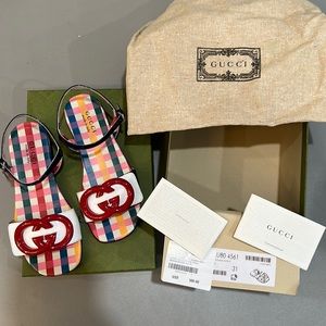 Authentic Gucci Sandals for girls.